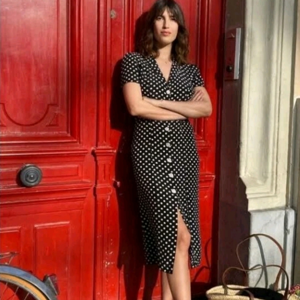 ROUJE MARIN POLKA DOT DRESS